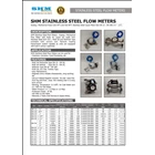  ​​SHM Stainless Steel Flowmeter - Distributor of Stainless Steel SHM Flowmeter 2