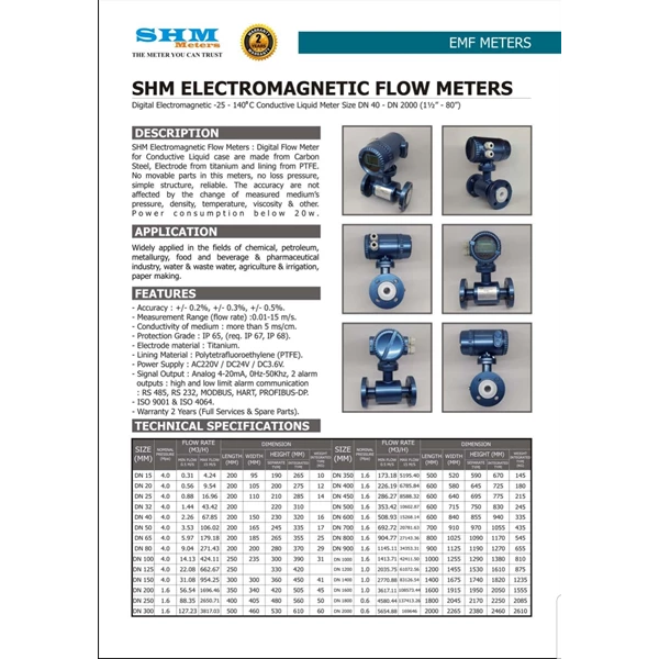  ​​SHM Electromagnetic Flowmeter - Price of SHM Electromagnetic Flowmeter